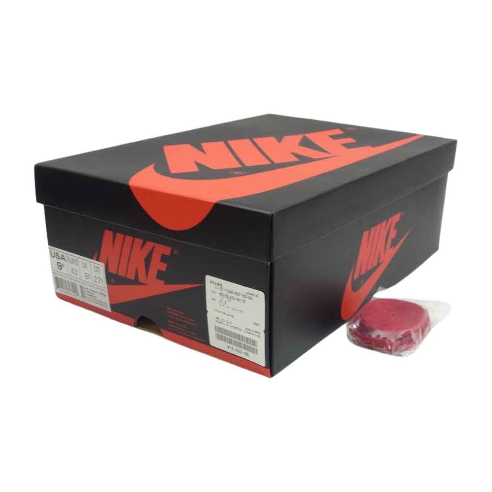NIKE ナイキ 555088-610 Air Jordan 1 Retro High OG Bred Toe エアジョーダン レトロ ハイ ブレッド トゥ ホワイト系 レッド系 US9.5【中古】