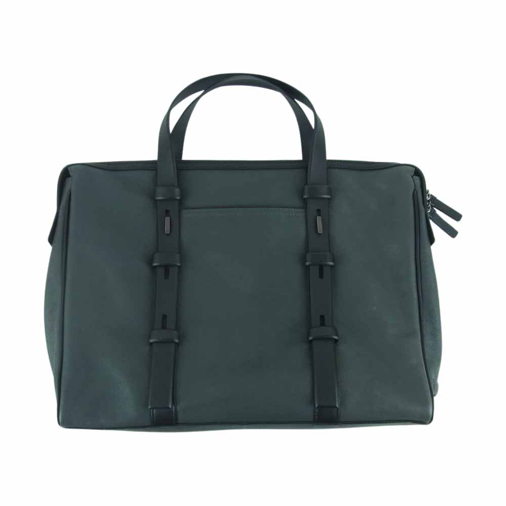 TUMI トゥミ 68917IRN MISSION HARRISON Leather Briefcase ミッション ハリソン レザー ブリーフケース バッグ グレー系【中古】