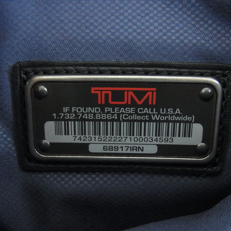 TUMI トゥミ 68917IRN MISSION HARRISON Leather Briefcase ミッション ハリソン レザー ブリーフケース バッグ グレー系【中古】