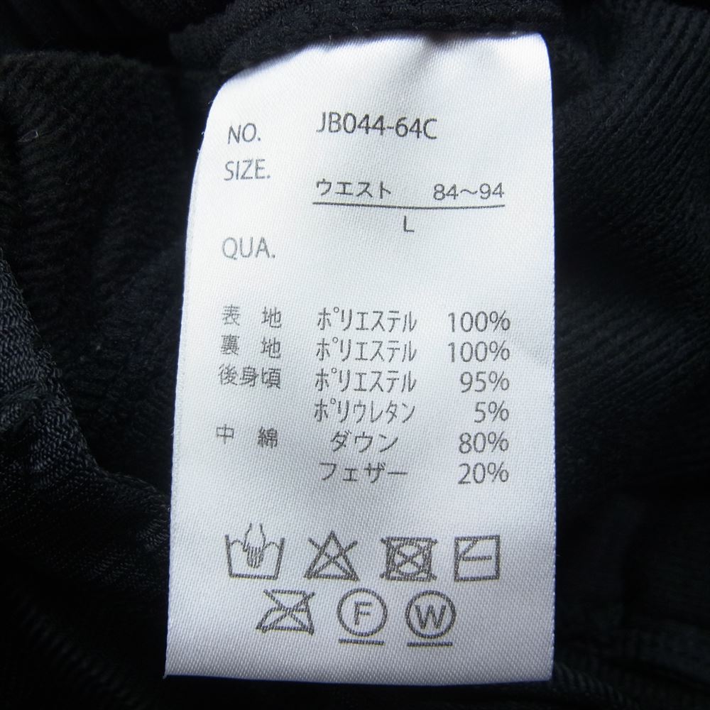 ジェーイーモーガン キルティング ダウン パンツ スノー パンツ ブラック系 L【中古】