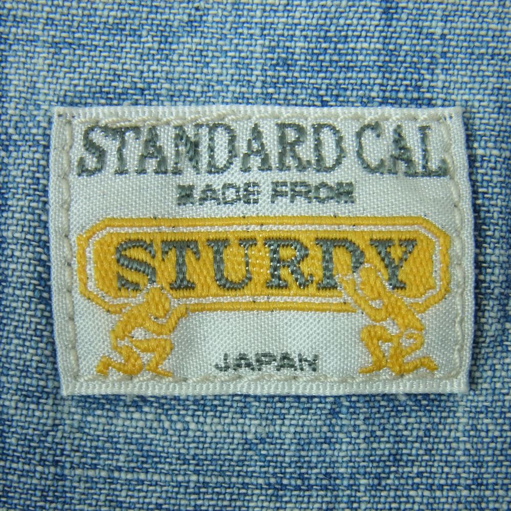 STANDARD CALIFORNIA スタンダードカリフォルニア ウエスタン デニム シャツ 長袖 日本製 インディゴブルー系 L【中古】