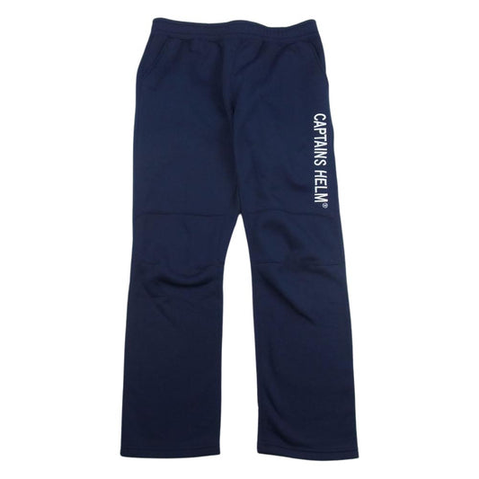 キャプテンズヘルム ロゴ 刺繍 ジャージー パンツ ネイビー系 L【中古】