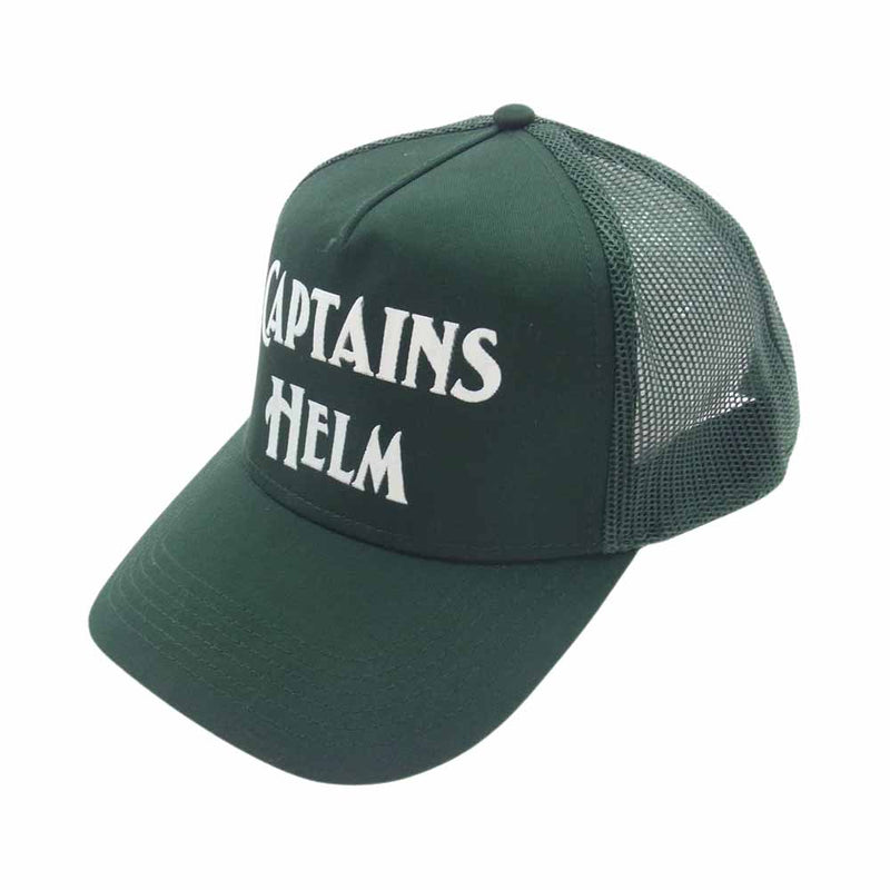 キャプテンズヘルム LOGO MESH CAP メッシュ ロゴ キャップ 帽子 グリーン グリーン系【中古】