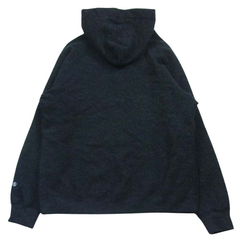 グレッグサーフ NALUTO TRUNKS ロゴ刺繍 プルオーバー パーカー フーディー 日本製 ダークネイビー系 XL【中古】