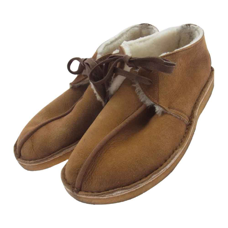 Clarks クラークス × UNITED ARROWS 別注 DESERT TREK ボアムートン ブーツ ブラウン系 26.5cm【中古】