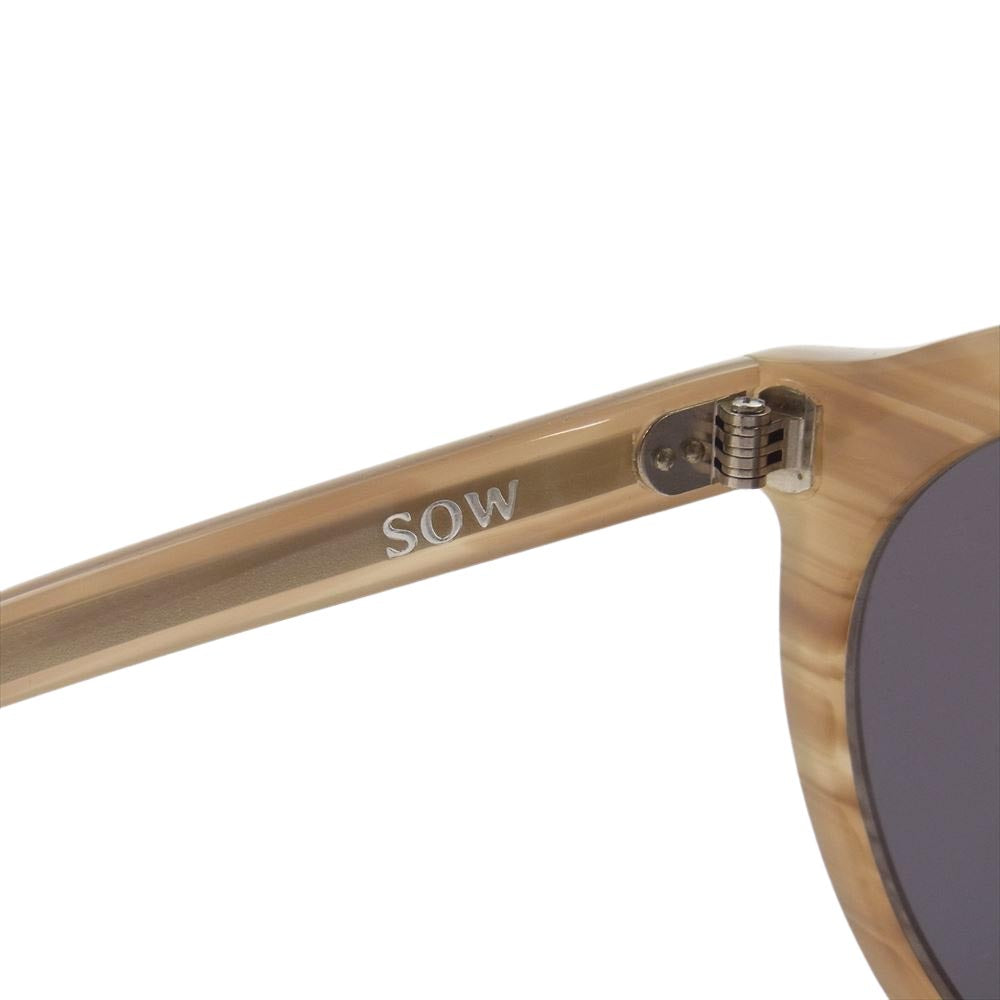 ジャニスアンドコー SOW MIRROR ミラーレンズ サングラス メガネ 眼鏡 ライトブラウン系【中古】
