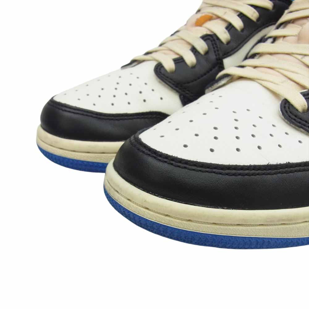 NIKE ナイキ DM7866-140 × Travis Scott トラヴィススコット × Fragment フラグメント Air Jordan 1 Low OG SP Military Blue エアジョーダン ロー ミリタリー ブルー マルチカラー系 US8【中古】