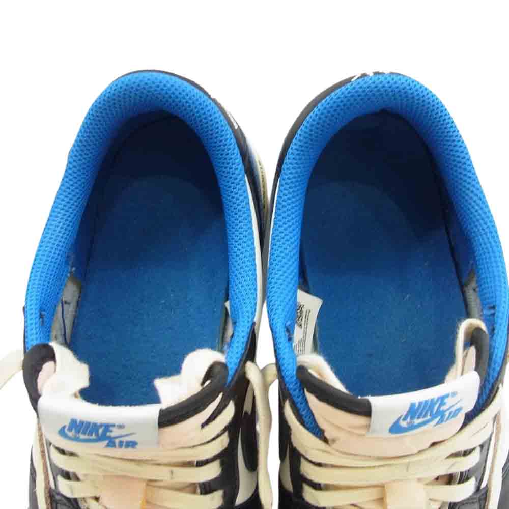 NIKE ナイキ DM7866-140 × Travis Scott トラヴィススコット × Fragment フラグメント Air Jordan 1 Low OG SP Military Blue エアジョーダン ロー ミリタリー ブルー マルチカラー系 US8【中古】