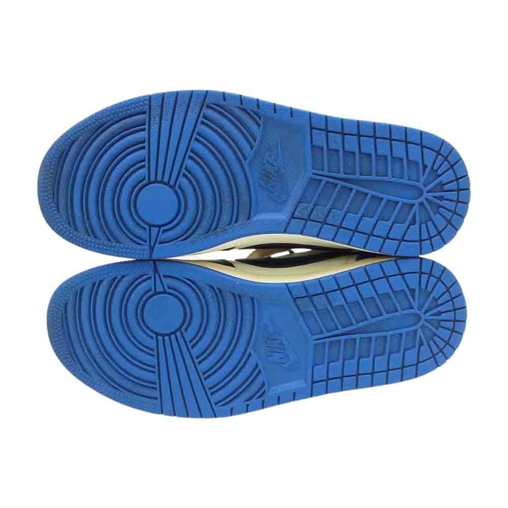 NIKE ナイキ DM7866-140 × Travis Scott トラヴィススコット × Fragment フラグメント Air Jordan 1 Low OG SP Military Blue エアジョーダン ロー ミリタリー ブルー マルチカラー系 US8【中古】