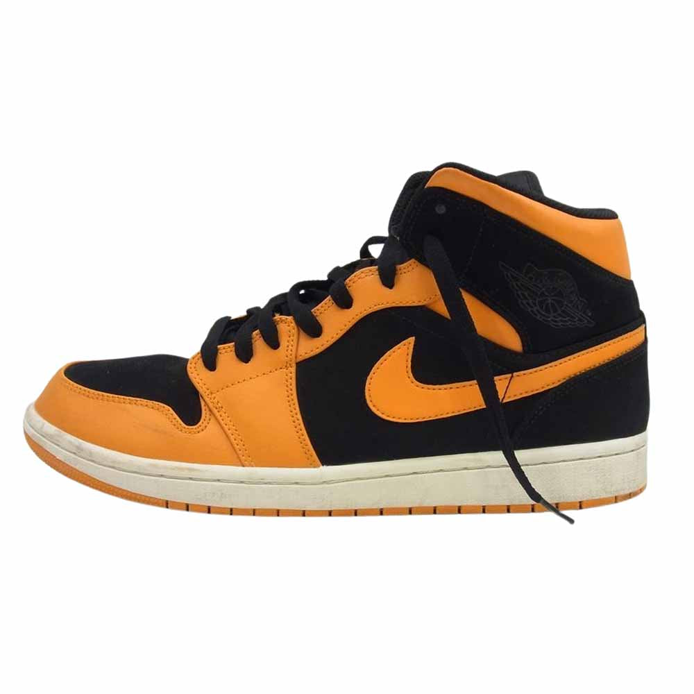 NIKE ナイキ CZ0790-801 Air Jordan 1 Mid Black Orange Peel エアジョ－ダン ワン ハイ スエード オレンジ系 ブラック系 US11【中古】