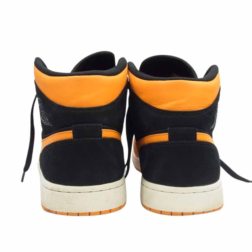 NIKE ナイキ CZ0790-801 Air Jordan 1 Mid Black Orange Peel エアジョ－ダン ワン ハイ スエード オレンジ系 ブラック系 US11【中古】