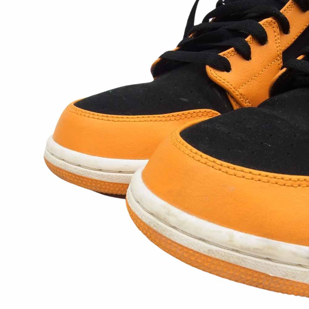 NIKE ナイキ CZ0790-801 Air Jordan 1 Mid Black Orange Peel エアジョ－ダン ワン ハイ スエード オレンジ系 ブラック系 US11【中古】