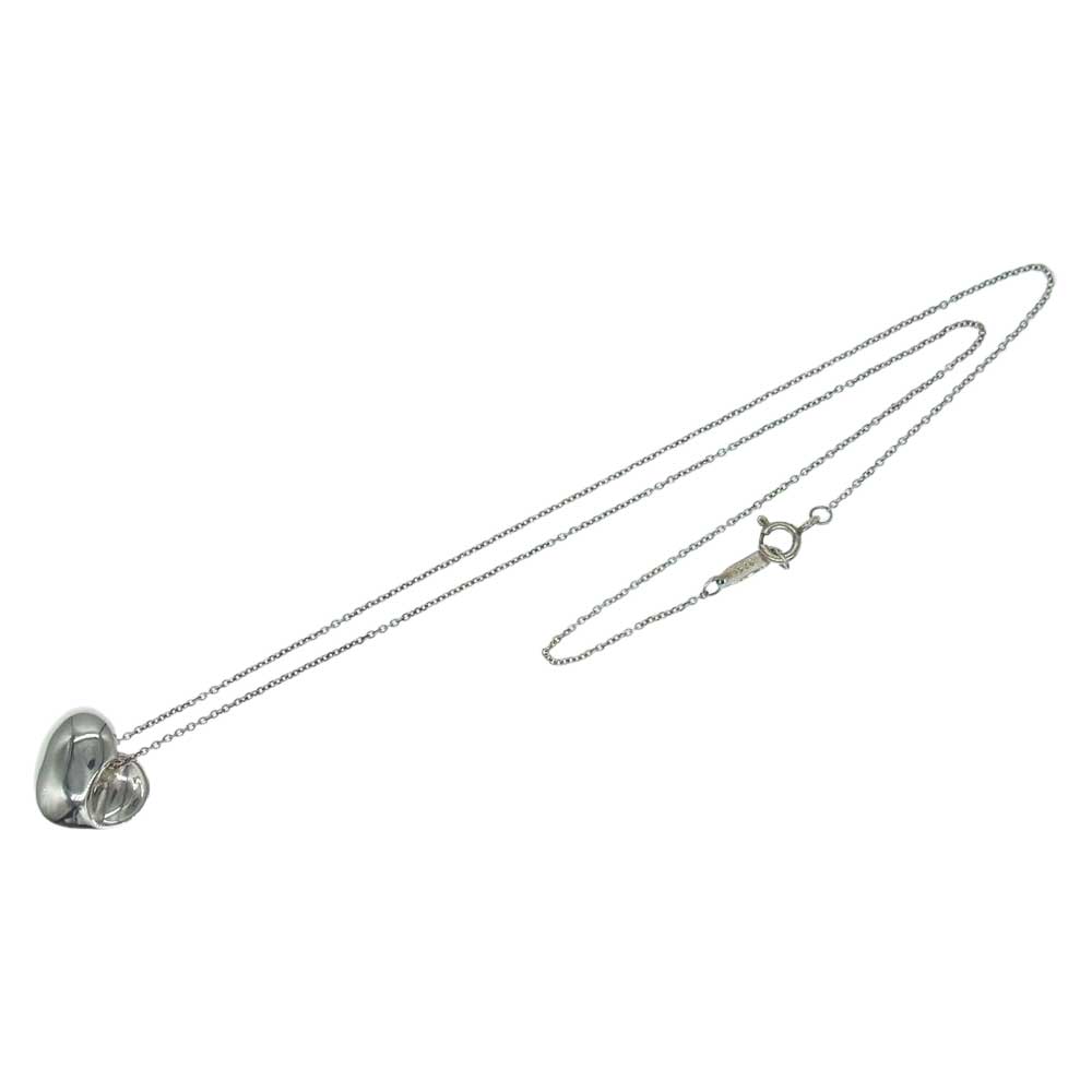TIFFANY&Co. ティファニー フォールド ハート ネックレス シルバー系【中古】