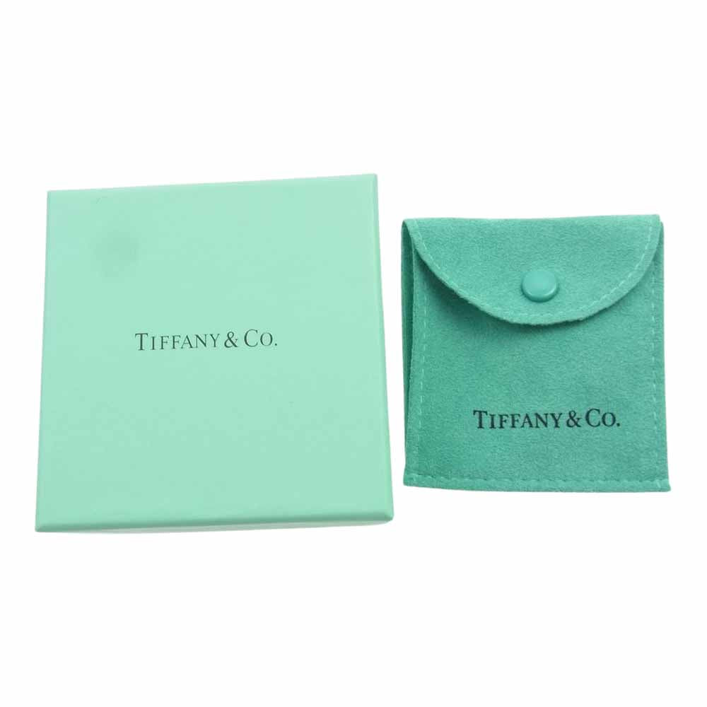 TIFFANY&Co. ティファニー ナロー リング ロゴ ブラック ブラック系 シルバー系 15.5号【中古】