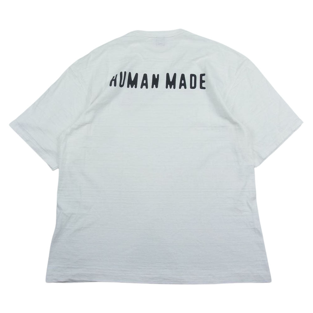 HUMAN MADE ヒューマンメイド 23SS HM26TE011 GRAPHIC T-SHIRT #11 ハートロゴ 半袖 Tシャツ ホワイト系 2XL【美品】【中古】