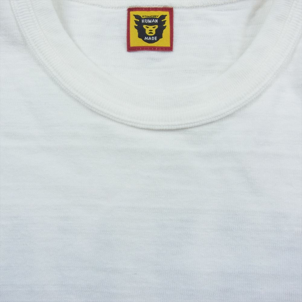 HUMAN MADE ヒューマンメイド 23SS HM26TE011 GRAPHIC T-SHIRT #11 ハートロゴ 半袖 Tシャツ ホワイト系 2XL【美品】【中古】