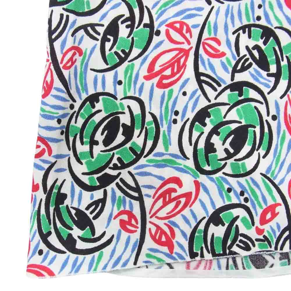 PRADA プラダ フラワー 花柄総柄 フレンチスリーブ ワンピース マルチカラー系 42【中古】