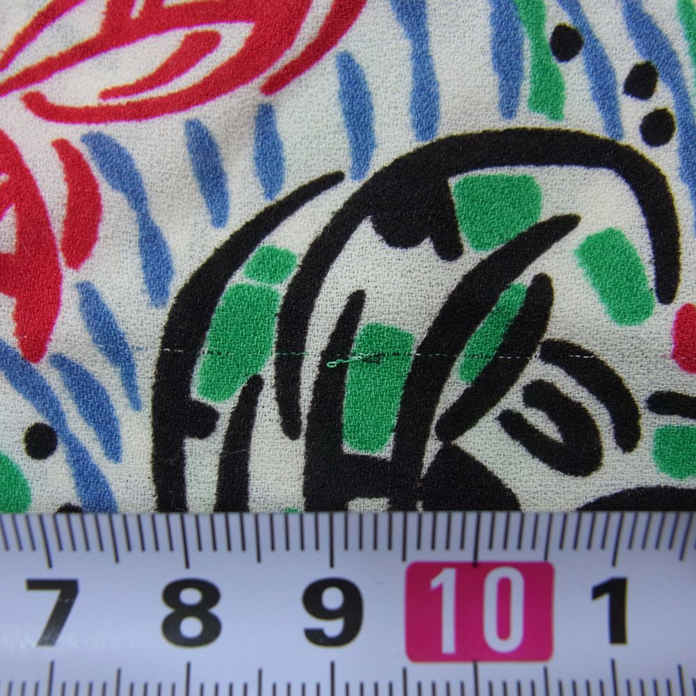 PRADA プラダ フラワー 花柄総柄 フレンチスリーブ ワンピース マルチカラー系 42【中古】