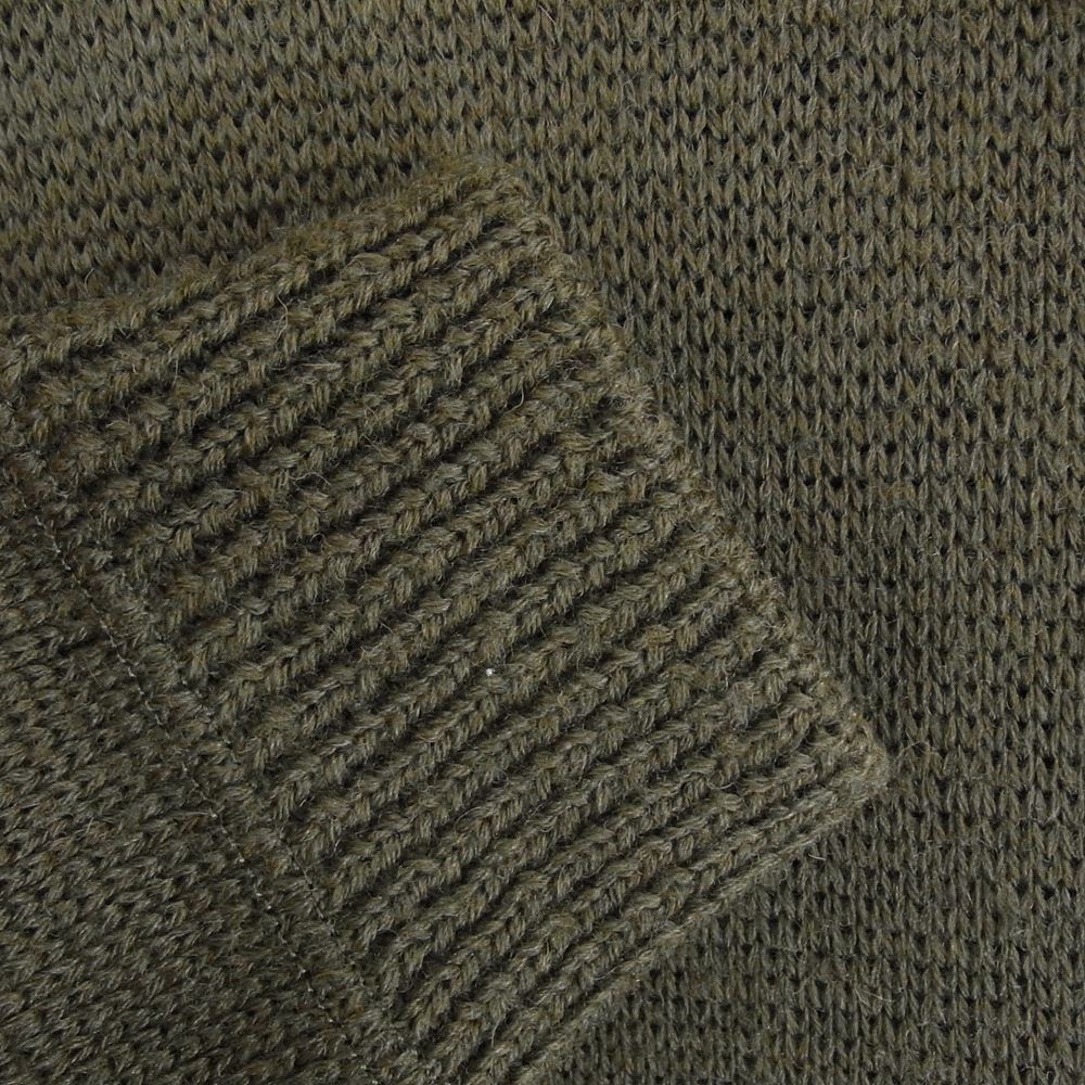 VISVIM ビズビム 15AW 0115205012006 SELMER KNIT HOODIE P.O. ニット プルオーバー パーカー フーディー カーキ系 1【中古】