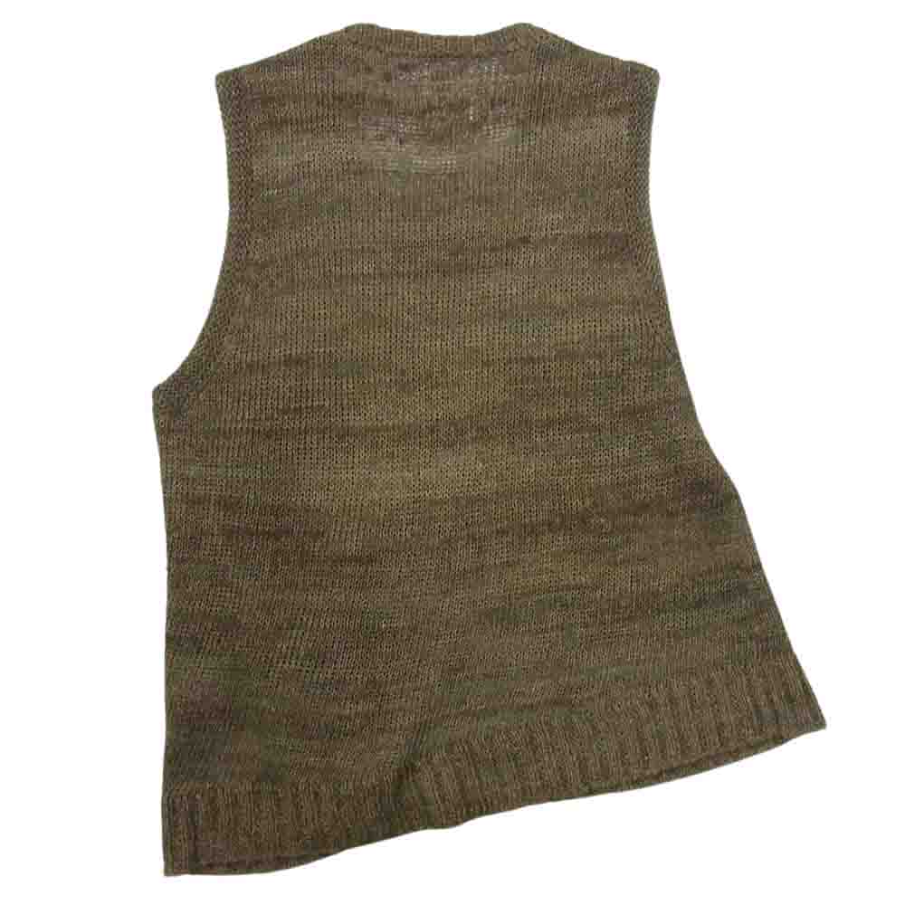 VISVIM ビズビム 20SS 0120105012002 REGIMENT CREW KNIT VEST (L/SI) レジメント クルーネック ニット ベスト ブラウン系 1【中古】