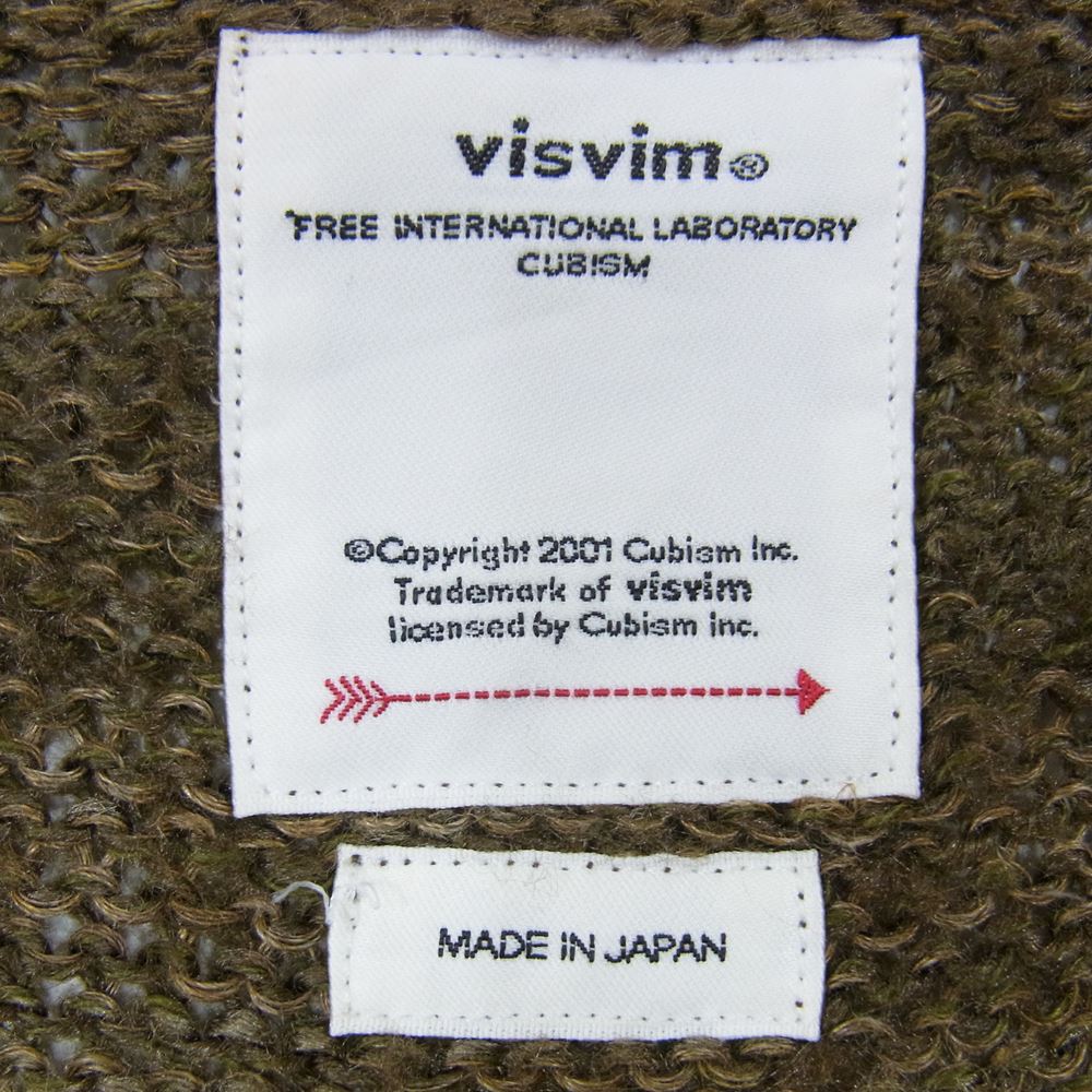 VISVIM ビズビム 20SS 0120105012002 REGIMENT CREW KNIT VEST (L/SI) レジメント クルーネック ニット ベスト ブラウン系 1【中古】