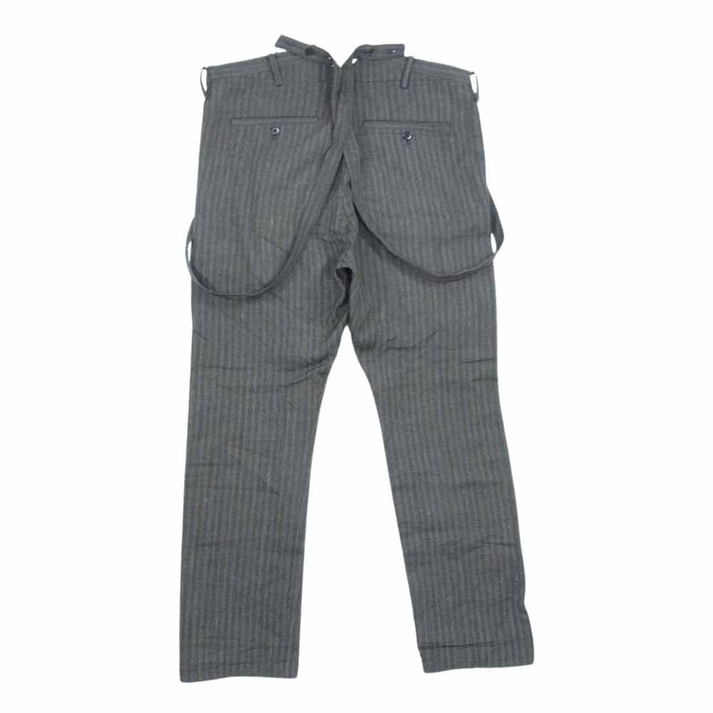 VISVIM ビズビム 21SS 0121105008015 TRAVAILLER BRACES HERRINGBONE サスペンダー トラベラー ヘリンボーン パンツ グレー系 1【中古】