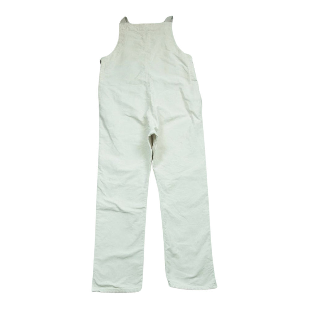 VISVIM ビズビム 22SS 0122105008012 OVERALLS G.CORDS USED加工 オーバーオール パンツ オフホワイト系 1【中古】