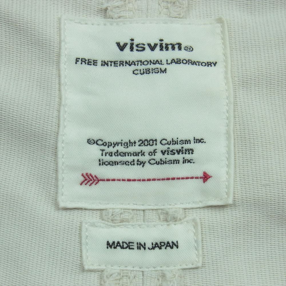 VISVIM ビズビム 22SS 0122105008012 OVERALLS G.CORDS USED加工 オーバーオール パンツ オフホワイト系 1【中古】