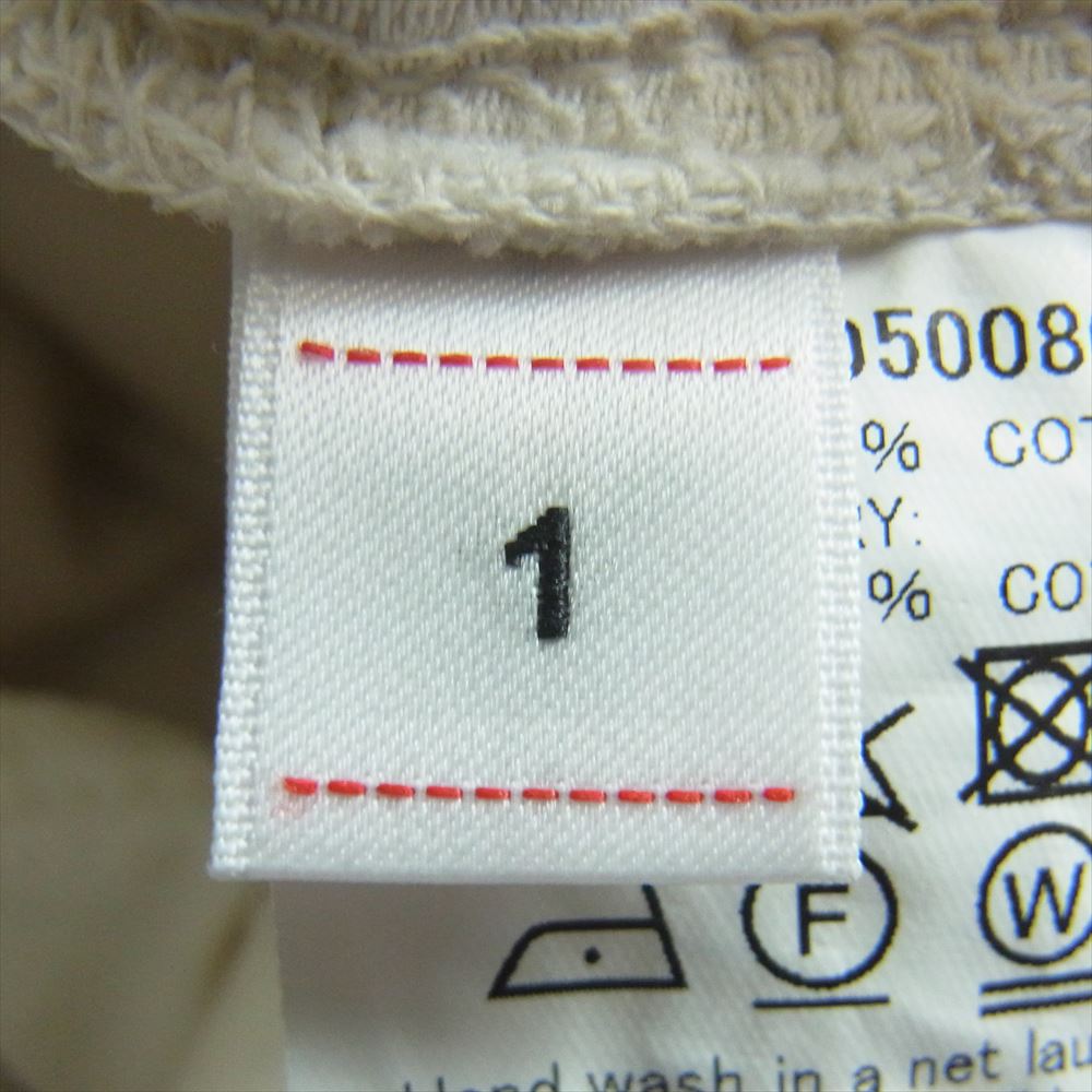 VISVIM ビズビム 22SS 0122105008012 OVERALLS G.CORDS USED加工 オーバーオール パンツ オフホワイト系 1【中古】