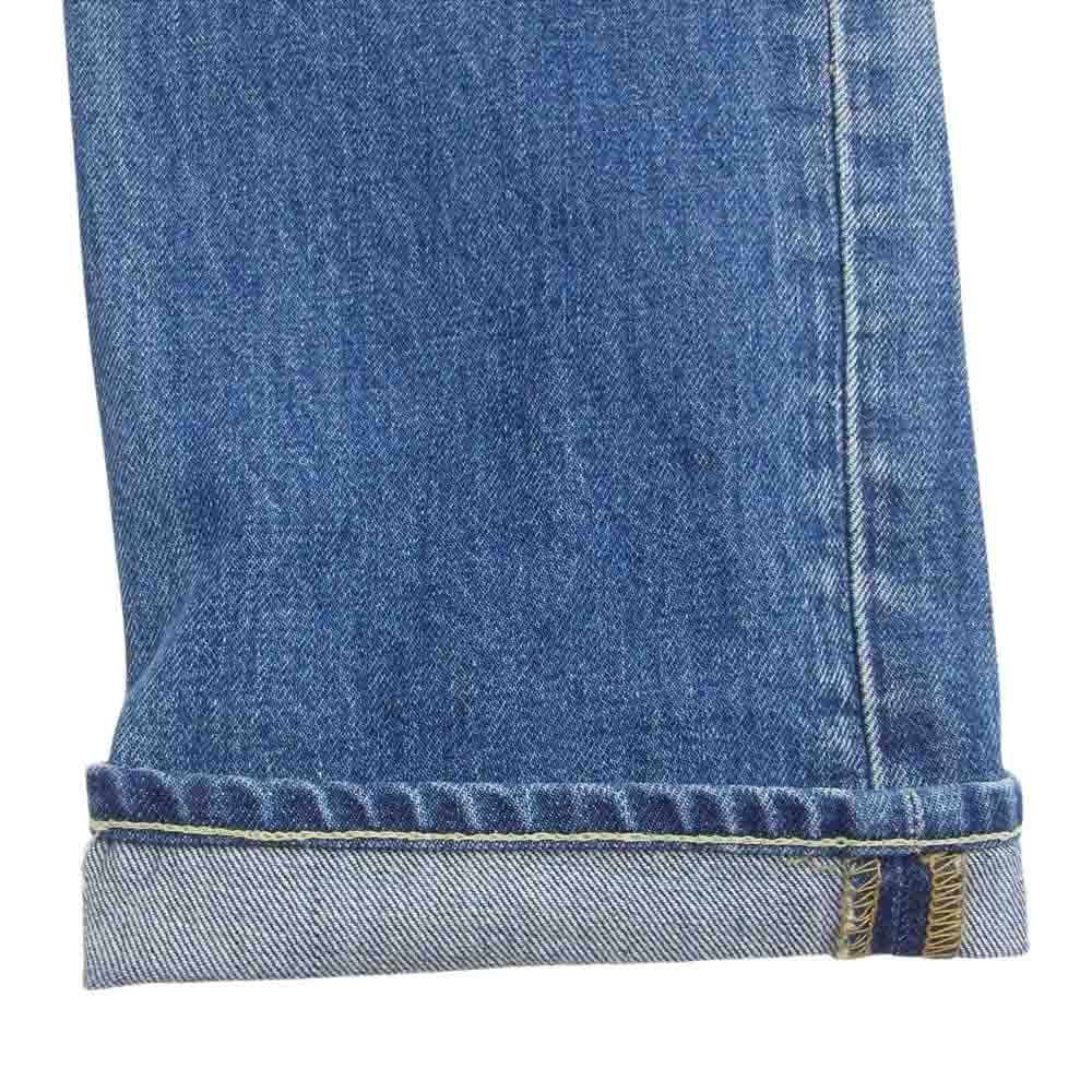 VISVIM ビズビム 20SS 0120105005028 SOCIAL SCULPTURE 03 DAMAGED-23 ダメージ加工 レザーパッチ ソーシャルスカルプチャー デニムパンツ ジーンズ W32 L30 インディゴブルー系 W32/L30【中古】