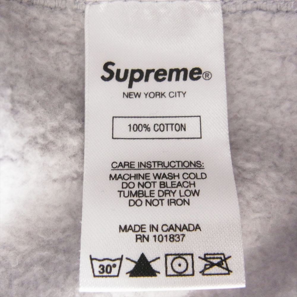 Supreme シュプリーム 21SS world is yours Hooded SweatShirt ワールドイズユアーズ フーデッド スウェットシャツ パーカー グレー系 M【中古】
