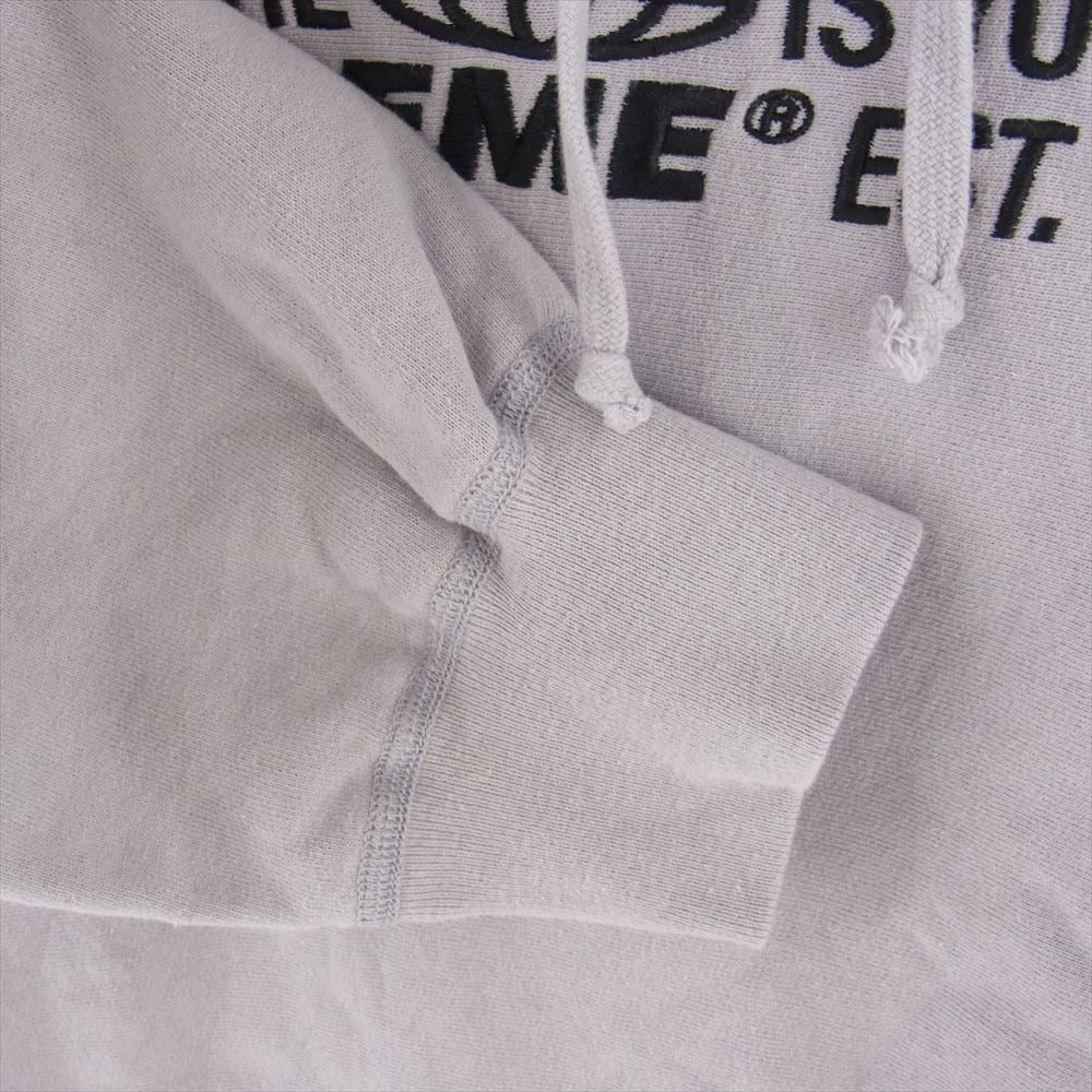 Supreme シュプリーム 21SS world is yours Hooded SweatShirt ワールドイズユアーズ フーデッド スウェットシャツ パーカー グレー系 M【中古】