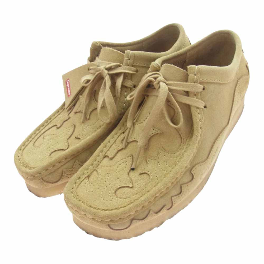 Supreme シュプリーム 23SS clarks originals wallabee maple  クラークス オリジナルス ワラビー メイプル シューズ ベージュ系 M 8【中古】