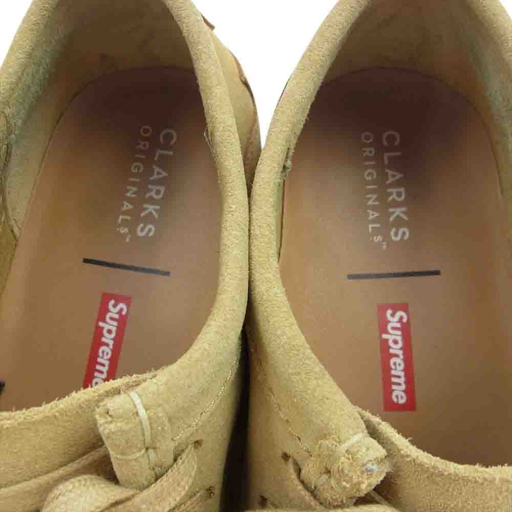 Supreme シュプリーム 23SS clarks originals wallabee maple  クラークス オリジナルス ワラビー メイプル シューズ ベージュ系 M 8【中古】