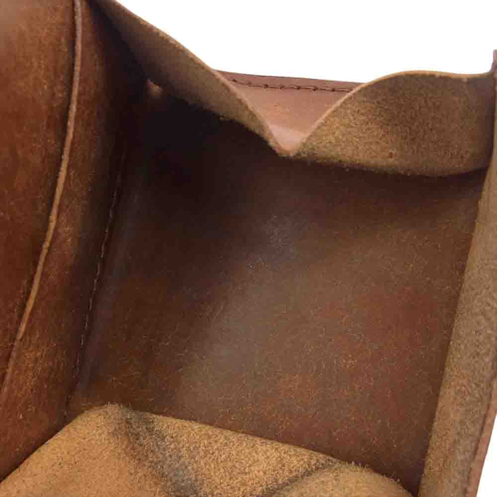 リュウ  L-Zip BOX WALLET L字ファスナー 財布 ライトブラウン系【中古】