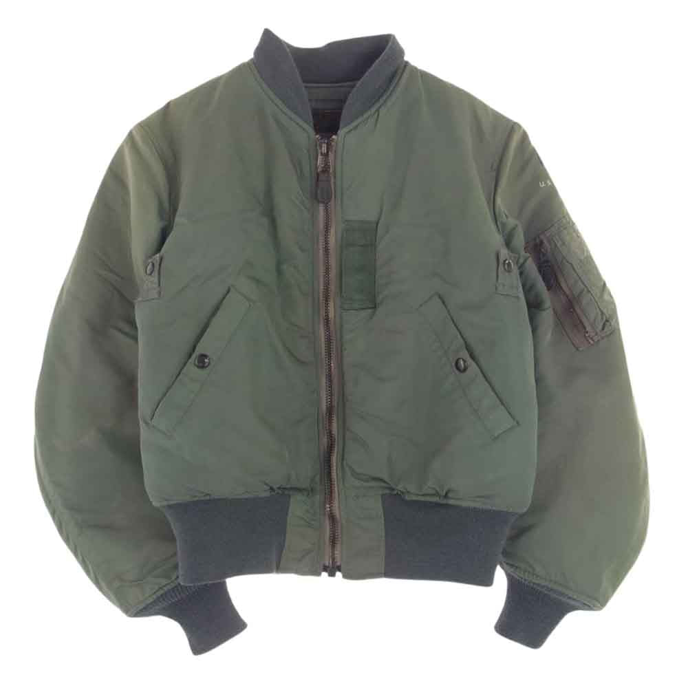 The REAL McCOY'S ザリアルマッコイズ SKYLINE 実名復刻  MA-1 フライト ミリタリー ジャケット カーキ系 XS【中古】