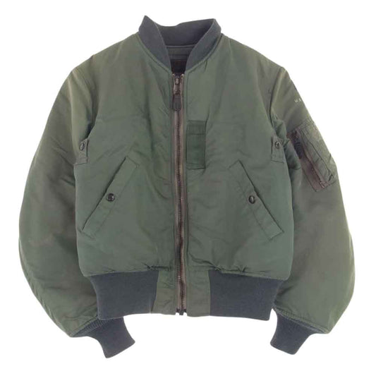 The REAL McCOY'S ザリアルマッコイズ SKYLINE 実名復刻  MA-1 フライト ミリタリー ジャケット カーキ系 XS【中古】