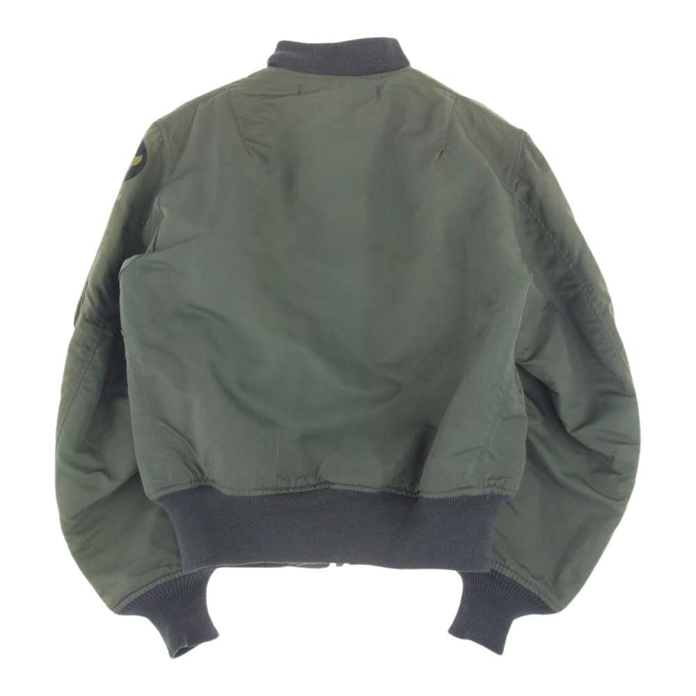 The REAL McCOY'S ザリアルマッコイズ SKYLINE 実名復刻  MA-1 フライト ミリタリー ジャケット カーキ系 XS【中古】