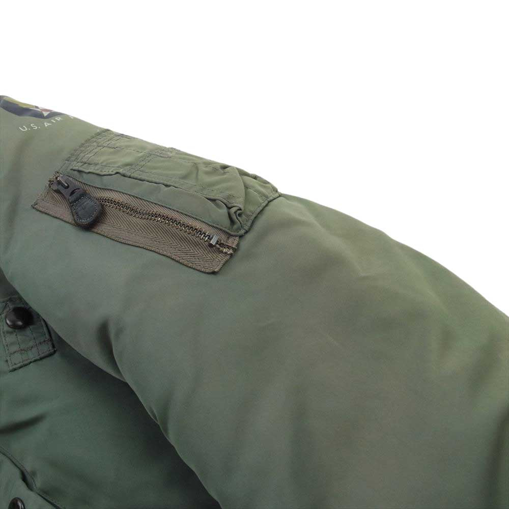 The REAL McCOY'S ザリアルマッコイズ SKYLINE 実名復刻  MA-1 フライト ミリタリー ジャケット カーキ系 XS【中古】