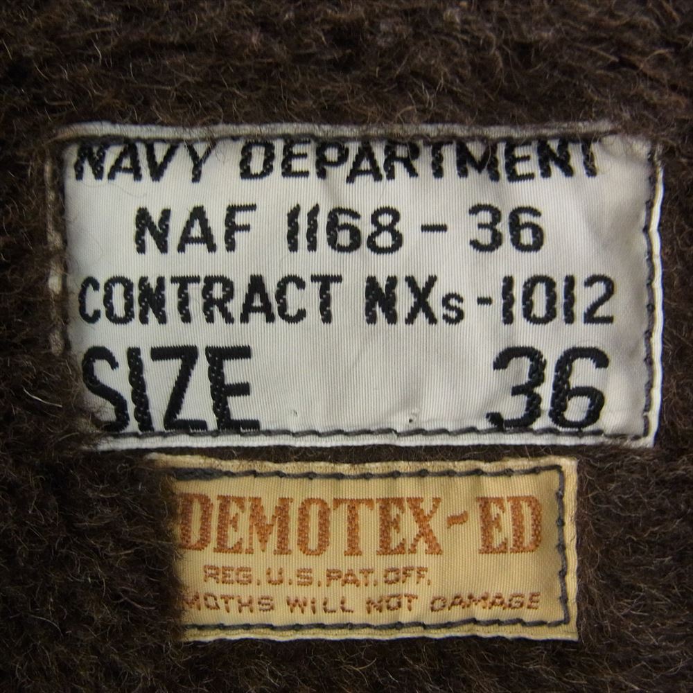 The REAL McCOY'S ザリアルマッコイズ MJ15107  JACKET DECK ZIP  ジップ デッキ ジャケット ブラック系 36【中古】