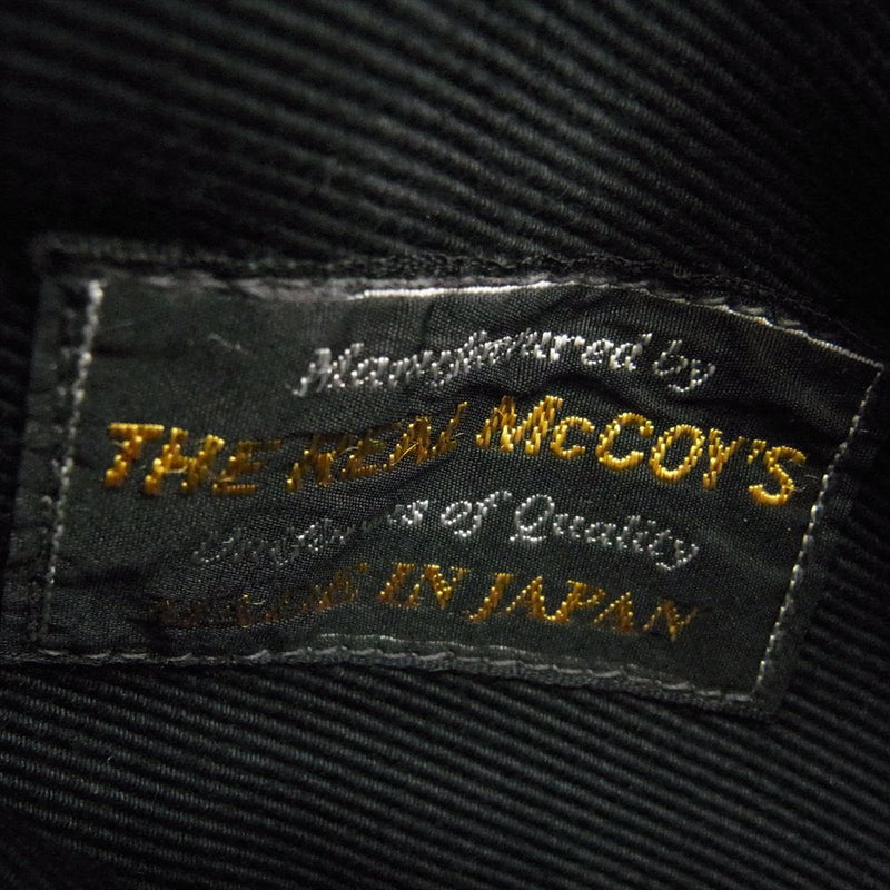 The REAL McCOY'S ザリアルマッコイズ MJ15107  JACKET DECK ZIP  ジップ デッキ ジャケット ブラック系 36【中古】