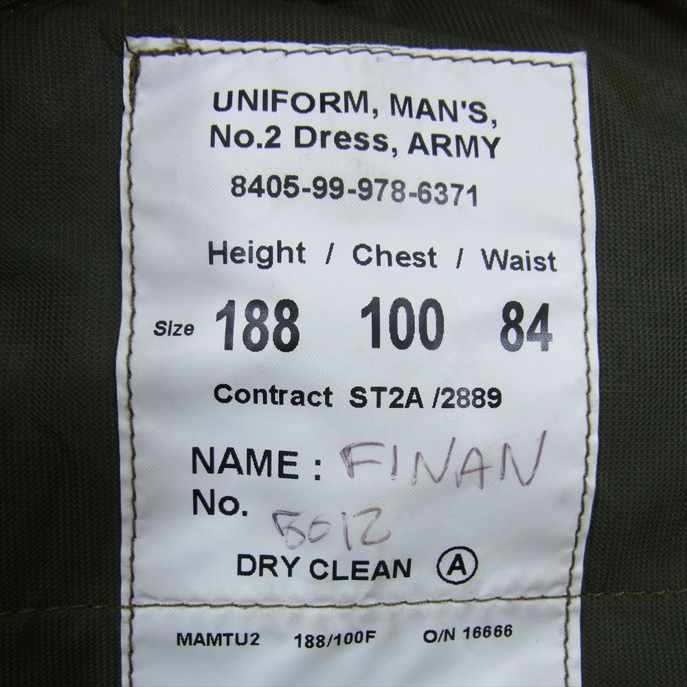 british army UNIFORM MANS No.2 DRESS ARMY TROUSERS ドレス パンツ カーキ系【中古】