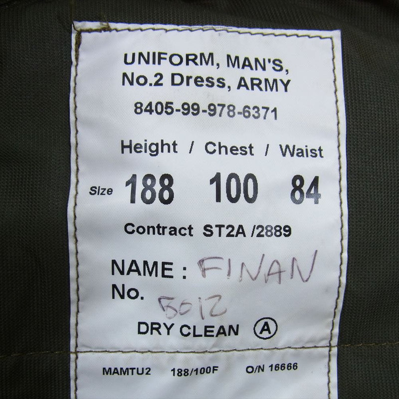 british army UNIFORM MANS No.2 DRESS ARMY TROUSERS ドレス パンツ カーキ系【中古】