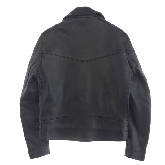 Lewis Leathers ルイスレザー CYCLONE サイクロン タイトフィット カウレザー ダブル ライダース ジャケット ブラック系 40【中古】
