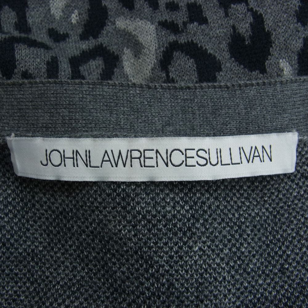 JOHN LAWRENCE SULLIVAN ジョンローレンスサリバン 4A001 11-28 レオパード Vネック ニット カーディガン グレー系 M【中古】