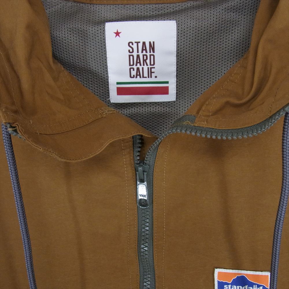 STANDARD CALIFORNIA スタンダードカリフォルニア SD Heavy Duty Classic Anorak Jacket ハーフジップ アノラック パーカー ブラウン系 L【極上美品】【中古】