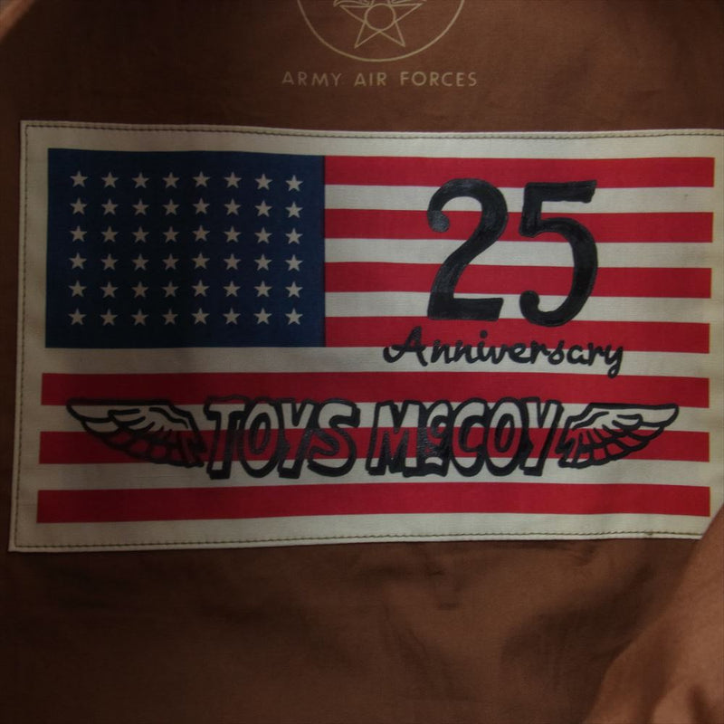TOY'S McCOY トイズマッコイ TMJ2123 TYPE A-2 ROUGH WEAR CLOTHING " MIGHTY EIGHTH " ラフウェアクロージング レザー ホースハイド フライト ジャケット ダークブラウン系 color:151 40【新古品】【未使用】【中古】