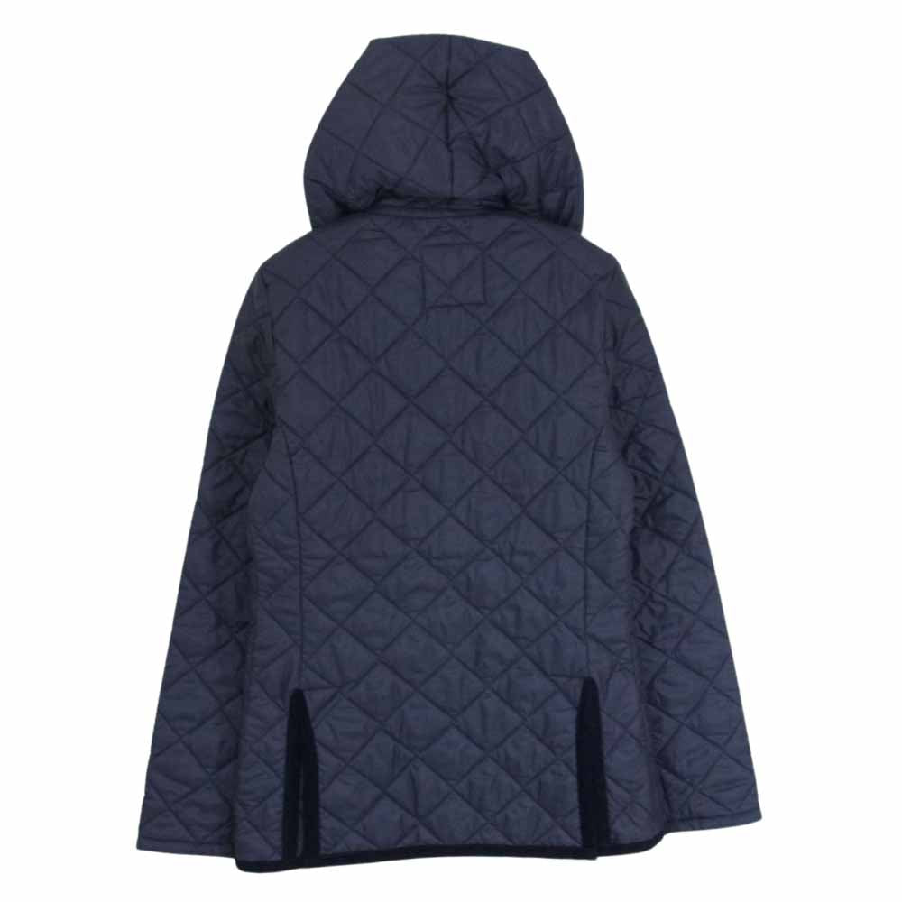 LAVENHAM ラベンハム CO10 2YA 英国製 フード付き 中綿キルティング ジャケット ネイビー系 34【中古】