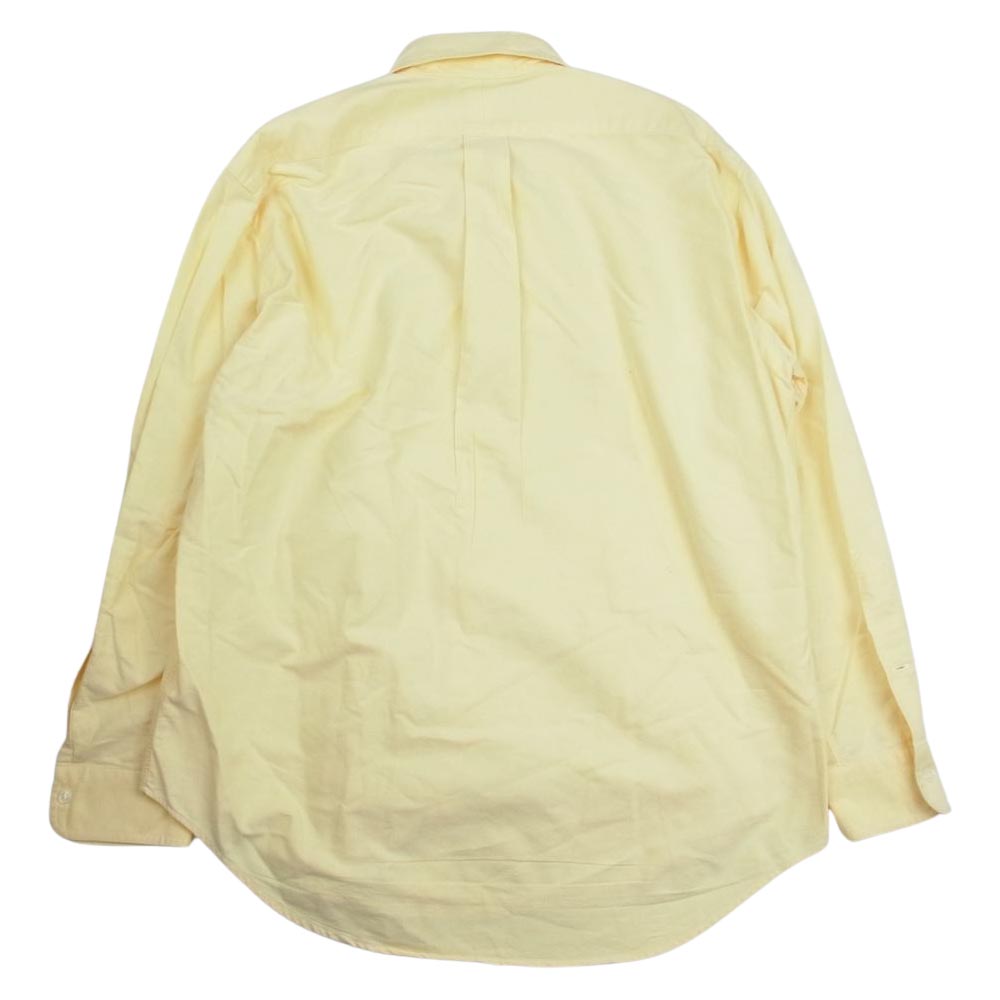 RALPH LAUREN ラルフローレン YARMOUTH BD ヤーマス ボタンダウン ロゴ 刺繍 長袖 シャツ イエロー イエロー系 39-82【中古】