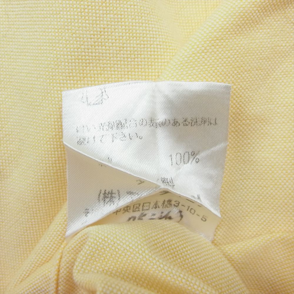 RALPH LAUREN ラルフローレン YARMOUTH BD ヤーマス ボタンダウン ロゴ 刺繍 長袖 シャツ イエロー イエロー系 39-82【中古】
